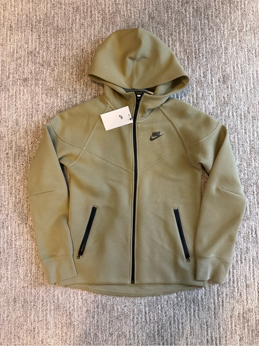Nike Olive Green Lightweight Hooded Jacket